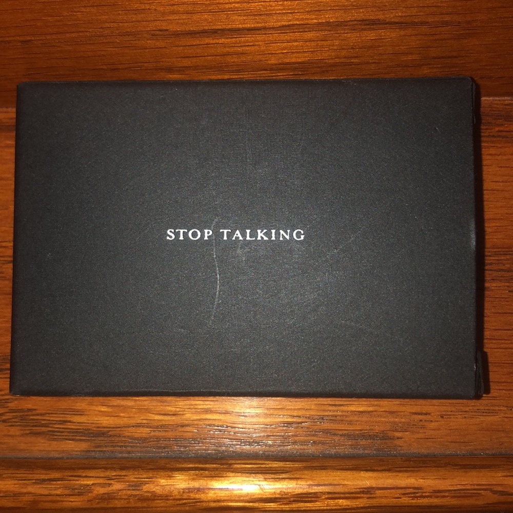 STOP TALKING “business cards” (box of 25) - Picture 2 of 5